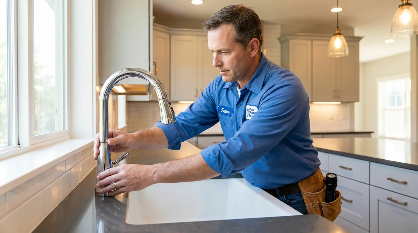 Kitchen faucet installation by Johns Plumbing LLC in Elverta